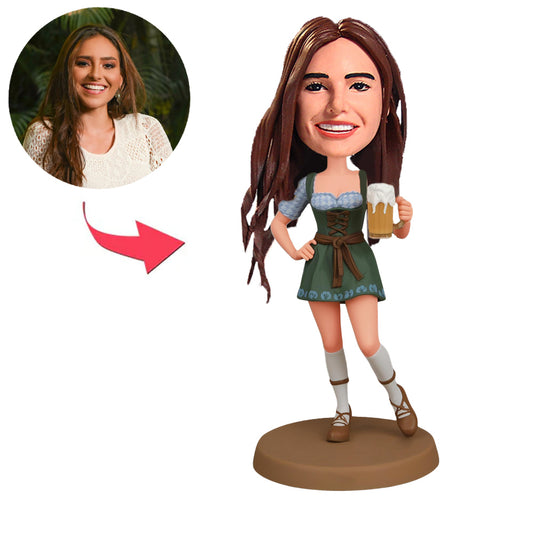 Münchner Bierfest-Dame Kundenspezifische Bobbleheads