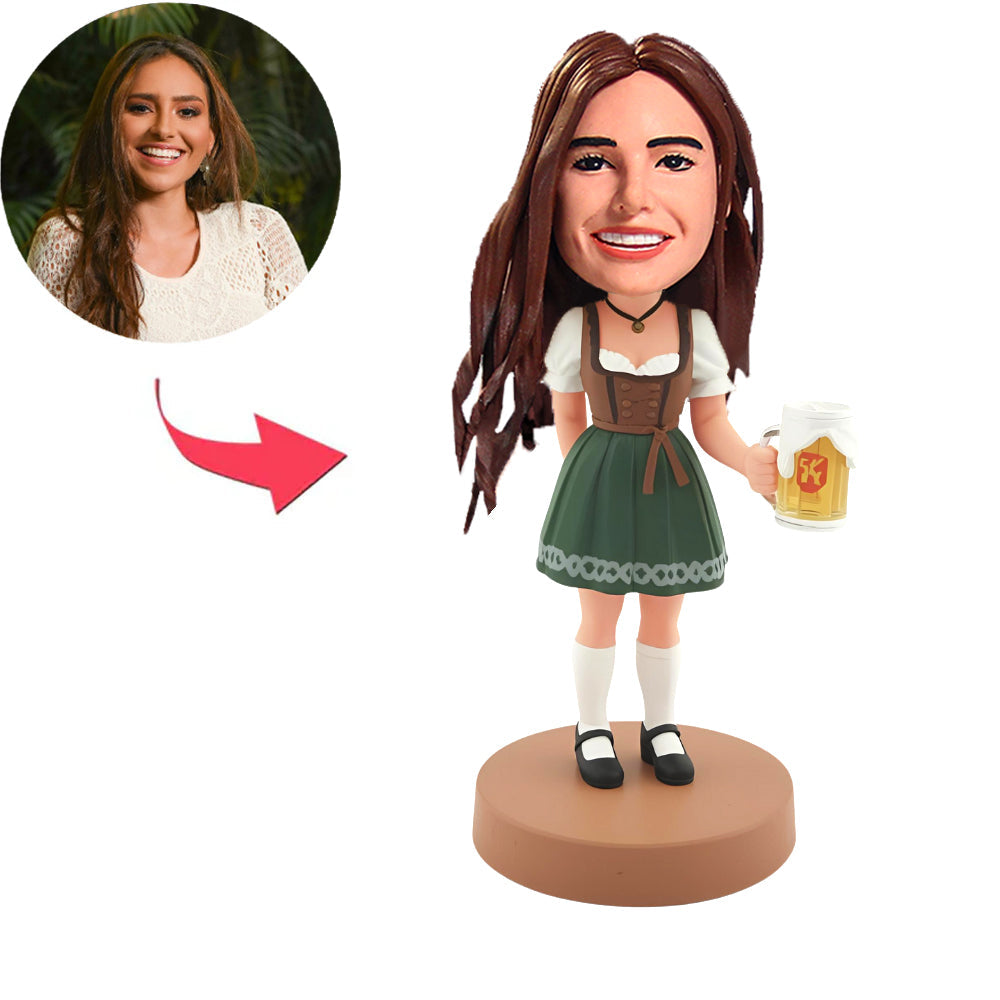 Traditionelle bayerische Dame Kundenspezifische Bobbleheads