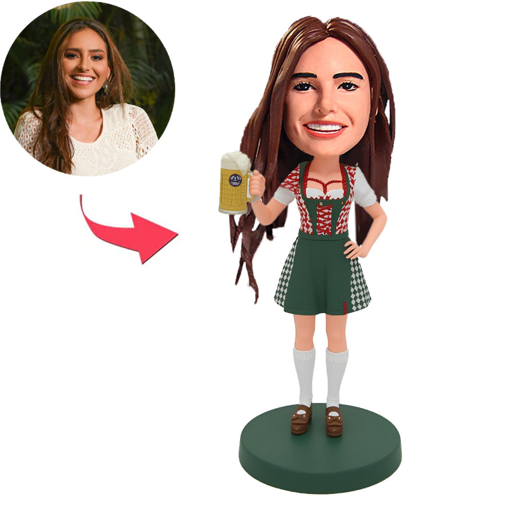 Oktoberfest Tradition Dame Kundenspezifische Bobbleheads