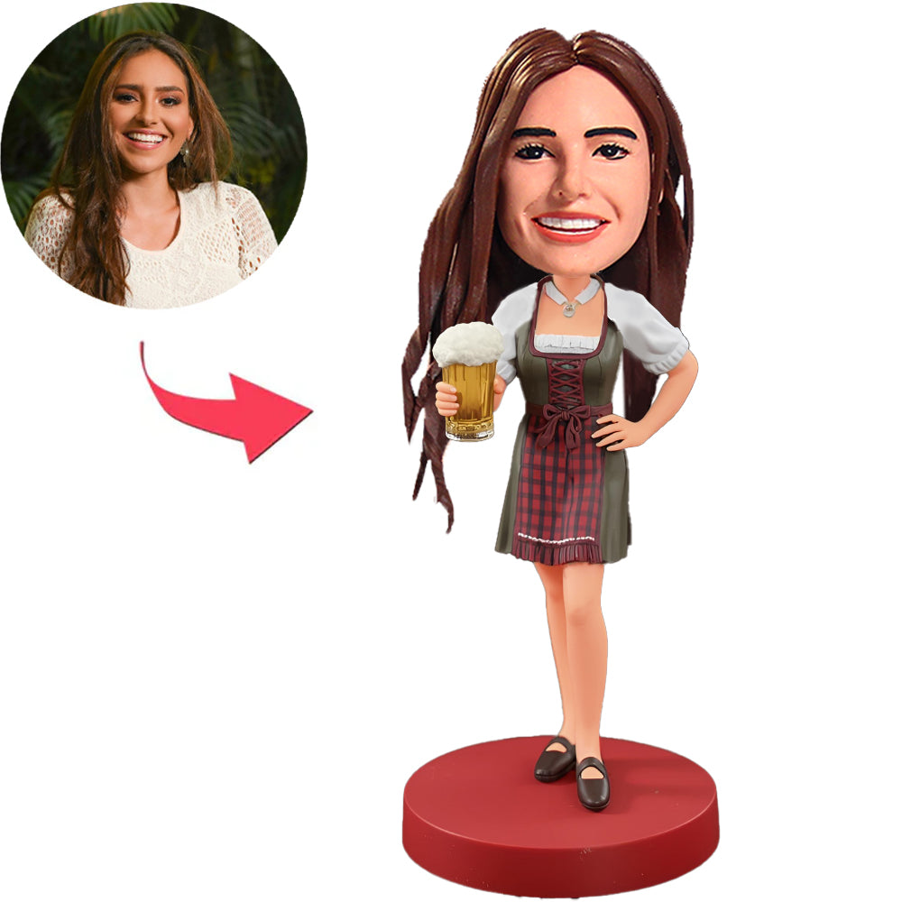 Fröhliche Oktoberfest-Frauen Kundenspezifische Bobbleheads