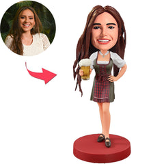 Fröhliche Oktoberfest-Frauen Kundenspezifische Bobbleheads