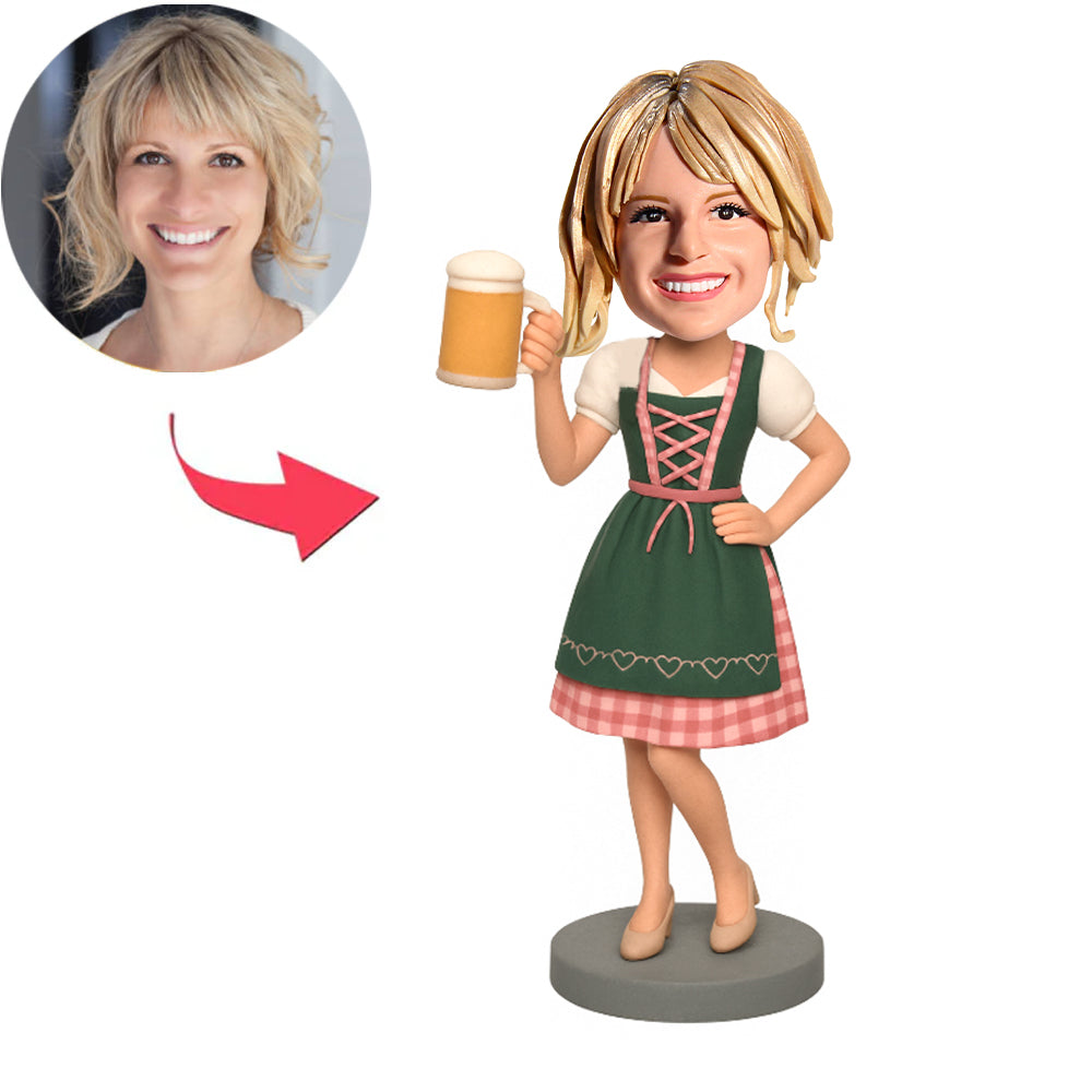 Schöne Oktoberfest-Frauen Kundenspezifische Bobbleheads