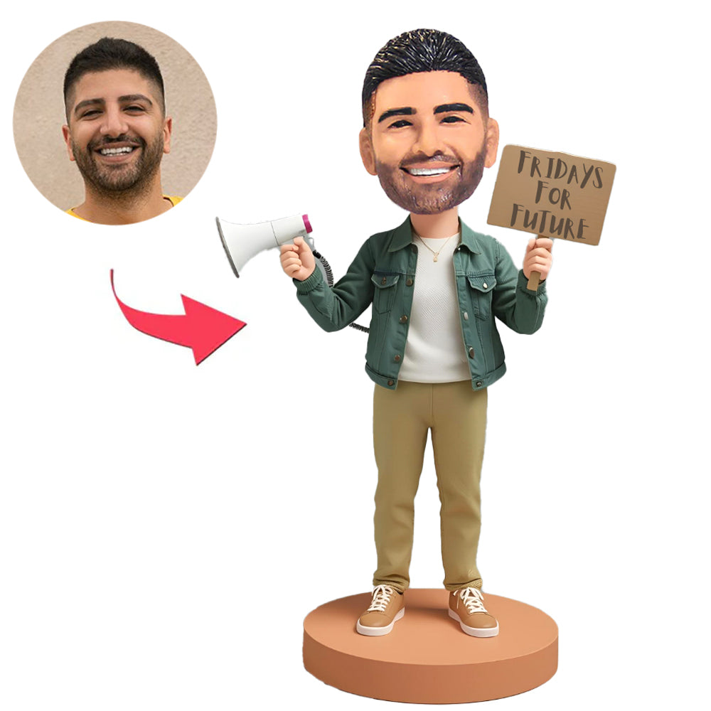 Klimaaktivist Kundenspezifische Bobbleheads