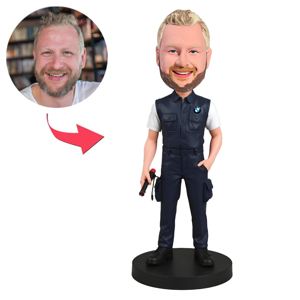 BMW Werkstattmechaniker Kundenspezifische Bobbleheads