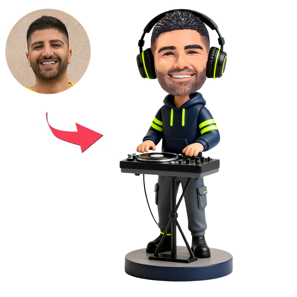DJ mit Kopfhörern Kundenspezifische Bobbleheads