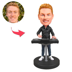 DJ mit Mixer und Kopfhörer Kundenspezifische Bobbleheads