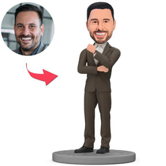 Chef mit Uhr Benutzerdefinierte Bobbleheads