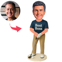Bester Chef Golfer Benutzerdefinierte Bobbleheads