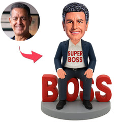Super Chef sitzend auf Boss Benutzerdefinierte Bobbleheads