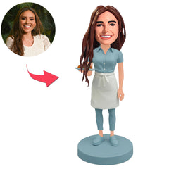 Kellner serviert Speisen Benutzerdefinierte Bobbleheads