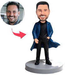 Mann mit einer Hand in der Tasche Benutzerdefinierte Bobbleheads