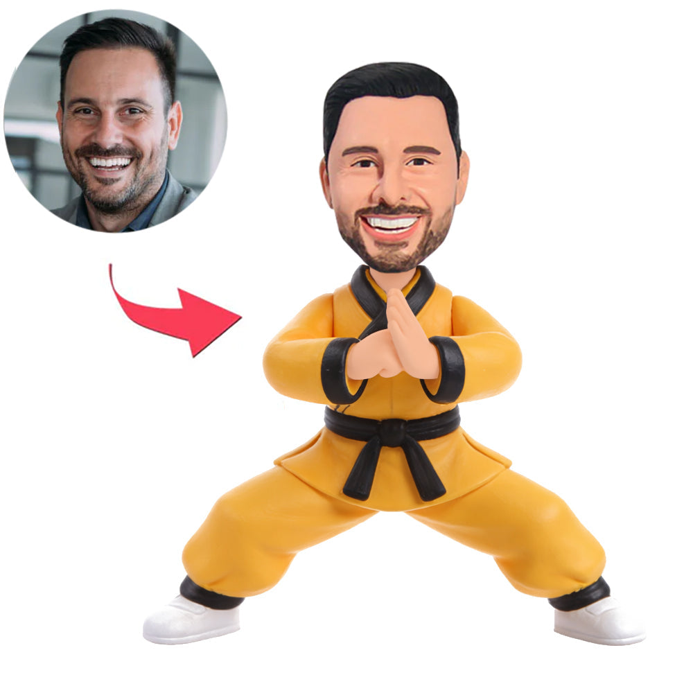 Kampfkünstler beim Gruß Benutzerdefinierte Bobbleheads