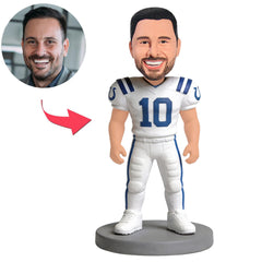Rugby-Spieler stand entspannt da Benutzerdefinierte Bobbleheads