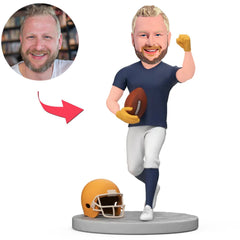 Rugby-Spieler jubeln Benutzerdefinierte Bobbleheads