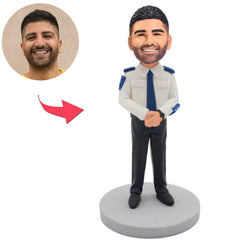 Küstenwache-Mann Kundenspezifische Bobbleheads addieren Text