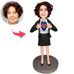 Liebe Herz Geschäft Mama Kundenspezifische Bobbleheads addieren Text
