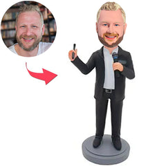 Sänger Mann benutzerdefinierte Wackelkopf Bobbleheads