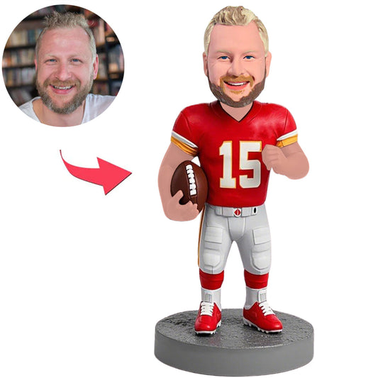Footballspieler Kansas City Chiefs Kundenspezifische Bobbleheads