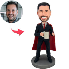 Geschäftsmann Chef Benutzerdefinierte Bobbleheads mit eingraviertem Text