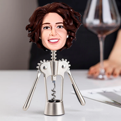 Weinflaschenöffner Lustige Geschenke Kundenspezifische Bobbleheads