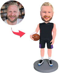 Benutzerdefinierte Bobbleheads für Basketballspieler mit eingraviertem Text