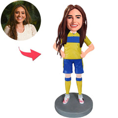Sportliche weibliche benutzerdefinierte Bobbleheads mit eingraviertem Text