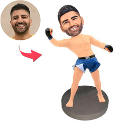 Männliche Boxer-kundenspezifische Bobbleheads addieren Text