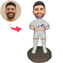 Begabte Astronauten-kundenspezifische Bobbleheads addieren Text