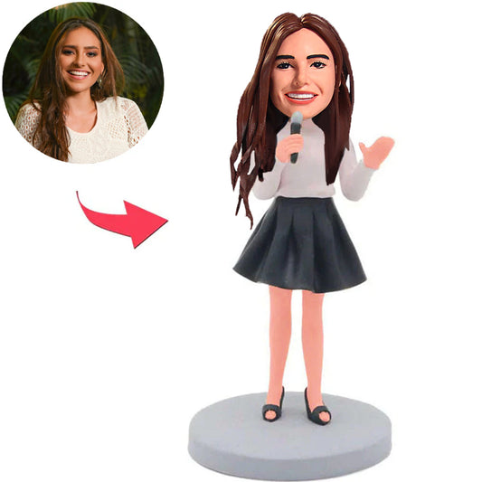 Sängerin Kundenspezifische Bobbleheads fügen Text hinzu