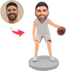 Basketball-Spieler-kundenspezifische Bobbleheads der Nr.-21 addieren Text