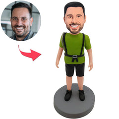 Sportkleidungs-Mann-kundenspezifische Bobbleheads addieren Text