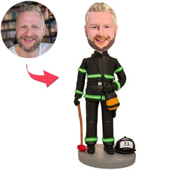 Mit voller ladung feuerwehr Kundenspezifische Bobbleheads mit eingraviertem Text
