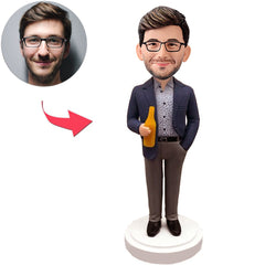 Ein bierhändler Kundenspezifische Bobbleheads mit eingraviertem Text