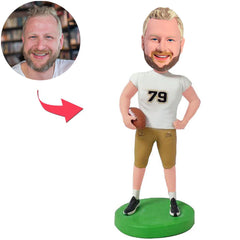 Nummer 79, der footballspieler Kundenspezifische Bobbleheads mit eingraviertem Text