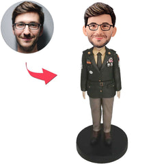Sheriff Kundenspezifische Bobbleheads mit eingraviertem Text