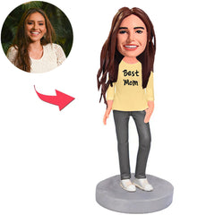 Geschenke für Mama Lässige beste Mutter benutzerdefinierte Bobbleheads mit Text