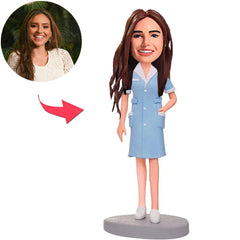 Krankenpfleger Kundenspezifische Bobbleheads addieren Text