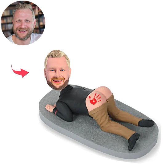 Wow, klopf dir auf den Arsch Kundenspezifische Bobbleheads addieren Text