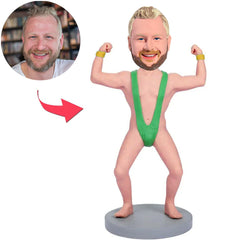 Mankini Kundenspezifische Bobbleheads addieren Text