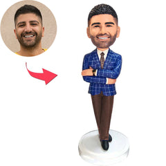 Finanzdirektor Kundenspezifische Bobbleheads addieren Text