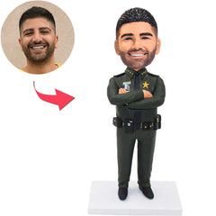 Militäroffizier Benutzerdefinierte Bobbleheads mit eingraviertem Text