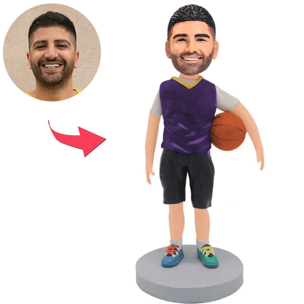 Cooler Basketball-Junge Kundenspezifische Bobbleheads addieren Text
