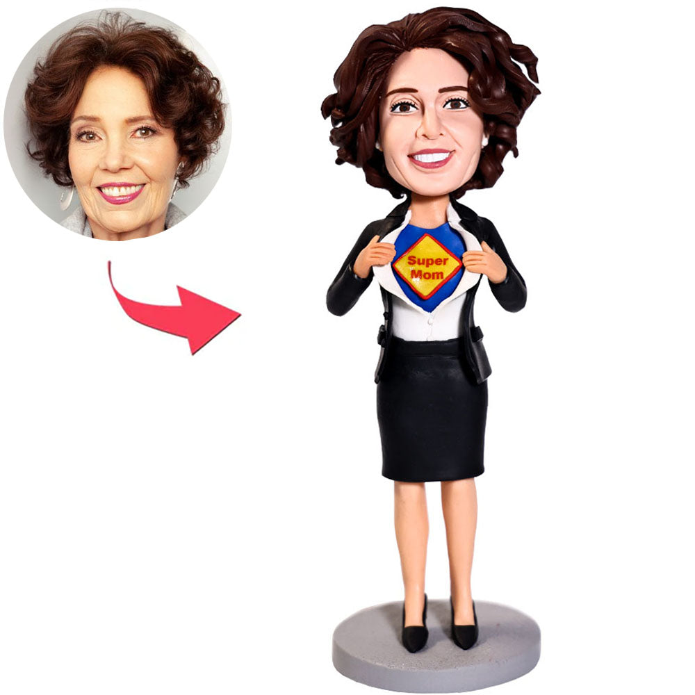 Ich bin eine handelsmagd mom Kundenspezifische Bobbleheads mit eingraviertem Text