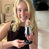 Stewardess mit Koffer Kundenspezifische Bobbleheads addieren Text