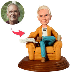 Bester Vater und beste Bierflasche Kundenspezifische Bobbleheads addieren Text