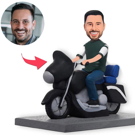 Männer Auf Motorrad Benutzerdefinierte Wackelköpfe
