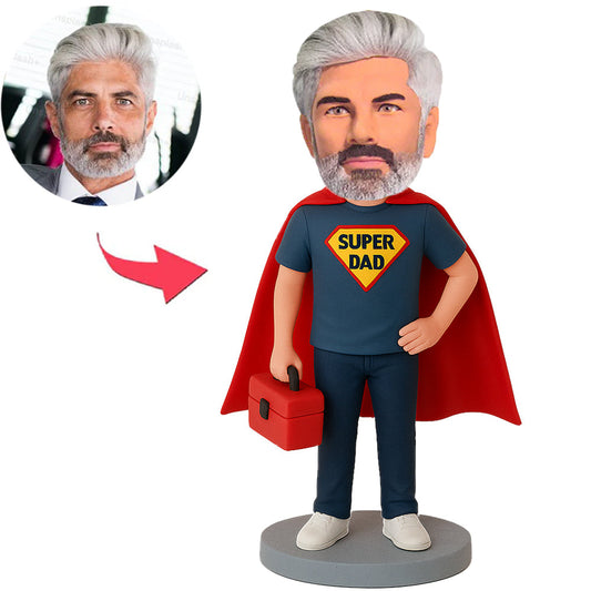 Super Papa mit Werkzeugkasten Benutzerdefinierte Wackelköpfe