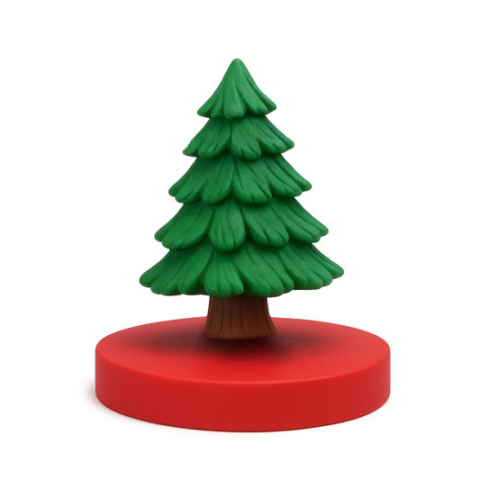 Figurensockel mit Weihnachtsbaum