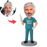 Bester Papa Chirurg Benutzerdefinierte Bobbleheads