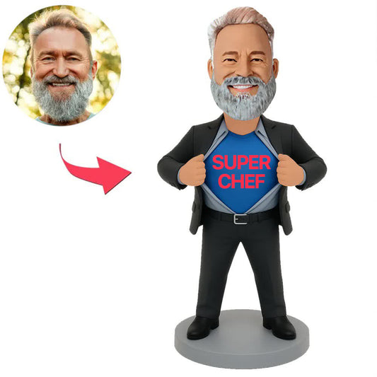 Super Chef im Anzug Benutzerdefinierte Bobbleheads